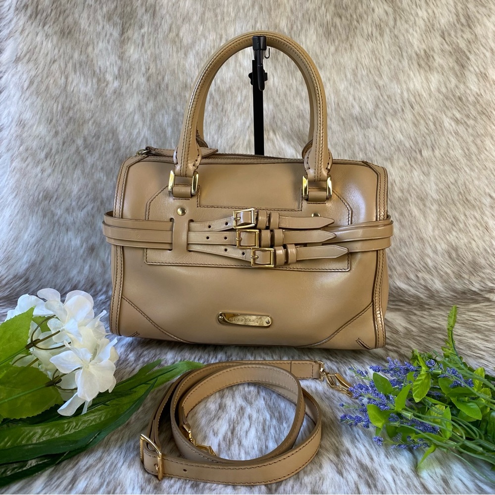 Burberry Alchester Bridle Bowling Leather Satchel Bag